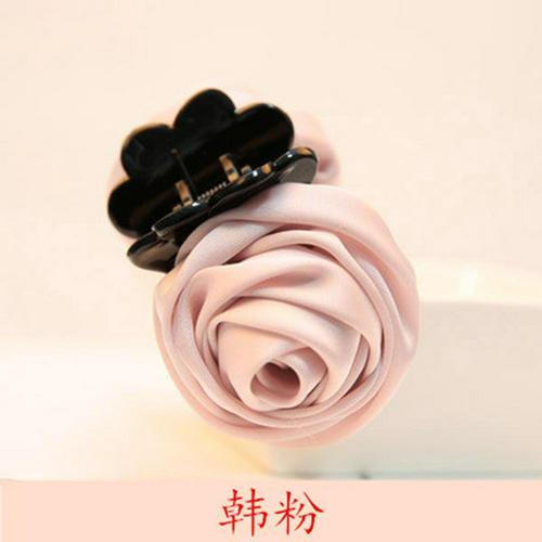 Hair Clip Barrette Rose Haar Klauwen Clips Haar Krab Klem Haarspeld Hoofddeksels Voor Vrouwen Koreaanse Hair Styling Accessorie TSLM1: pink