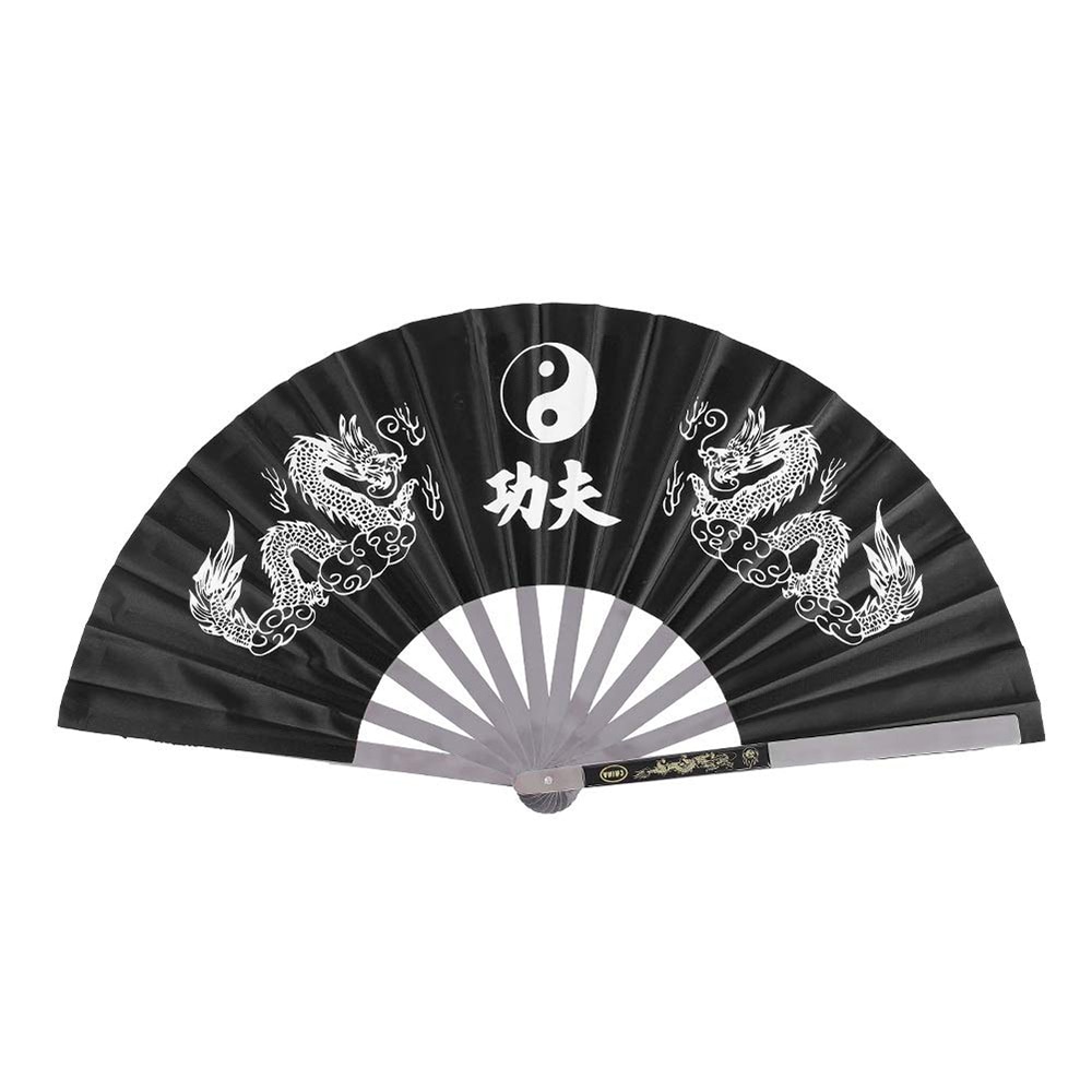 Stainless Steel Folding Fan Tai Chi Fan Kung Fu Wushu Gym Show Decorate Fan China Traditional Wushu Fitness Fan