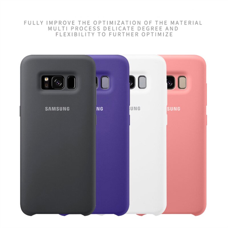 Samsung Galaxy S8/S8 Plus S8 + Seidige Silikon Abdeckung Soft-Touch-Oberfläche Zurück Schutzhülle Für Samsung s8/S8plus