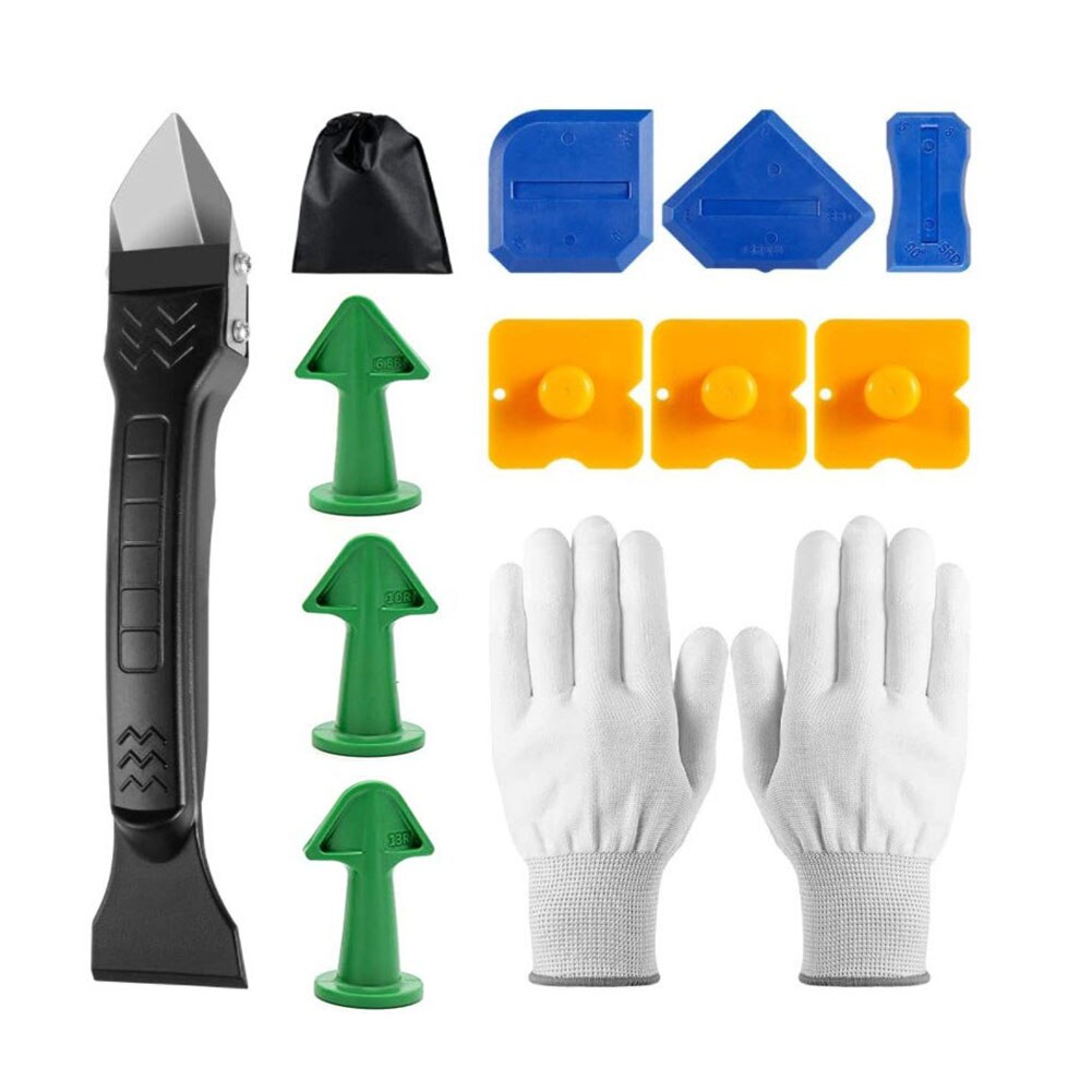 11Pcs Caulking Tool Kit Kit Afwerking Handgemaakte Grout Schraper Kalefateren Remover Huishoudelijke Afdichting En Caulking Accessoire: B