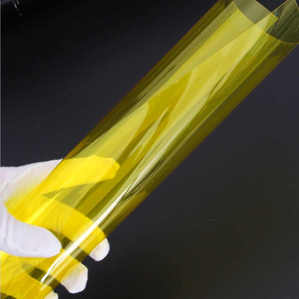 Diy-pvc-folie, transparent, farbig, größe 300*200mm , dicke 0.3mm, 3 stück/packung: Gelb