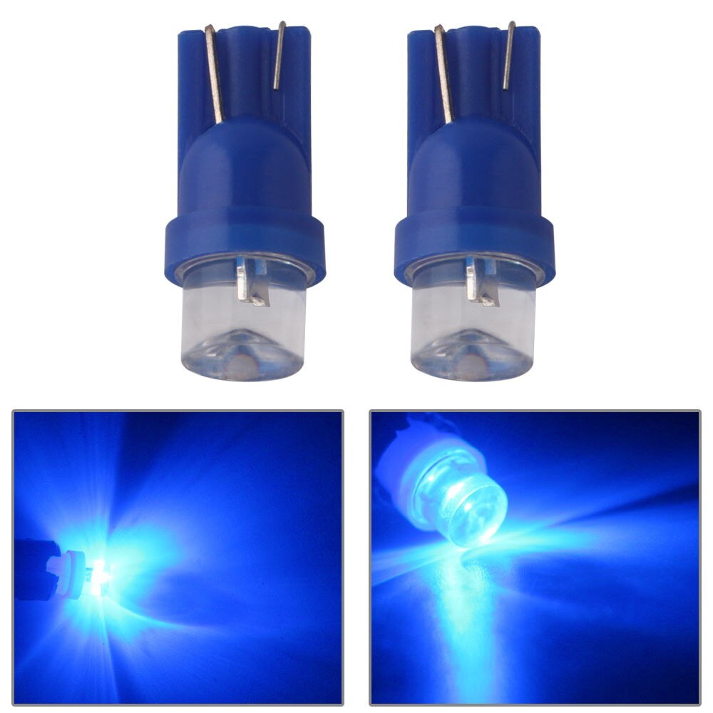20PCS DC6V 6.3V 555 T10 194 168 Concave Lens LED Bulb Arcade Pinball Battery Game Machine Light White Red Blue Green Amber RGB: Blue
