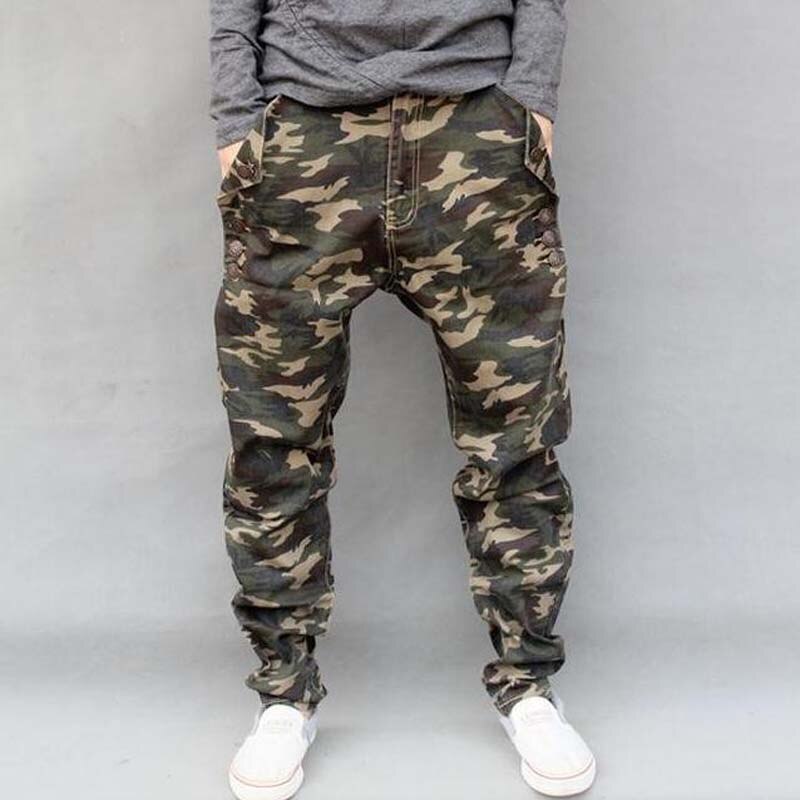 Mannen Elastische Broek Camouflage Harem Persoonlijkheid Mannelijke Plus Size Potlood Broek Grote Maat M-6XL