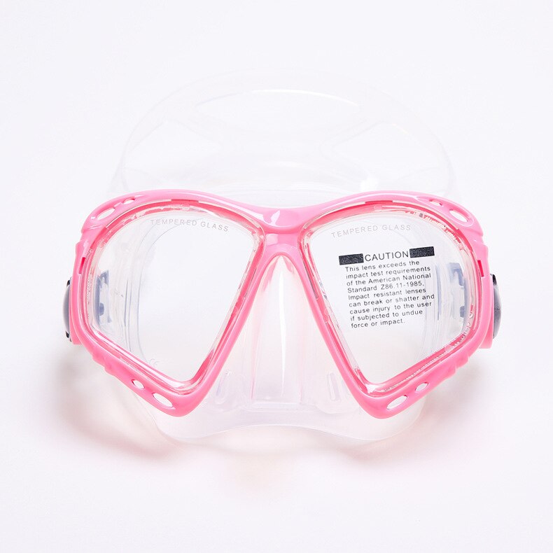 Máscara de esnórquel gafas de buceo completamente seco con soporte tubo de respiración gafas para usar bajo el agua conjunto de gafas de natación para hombres y mujeres: Pink