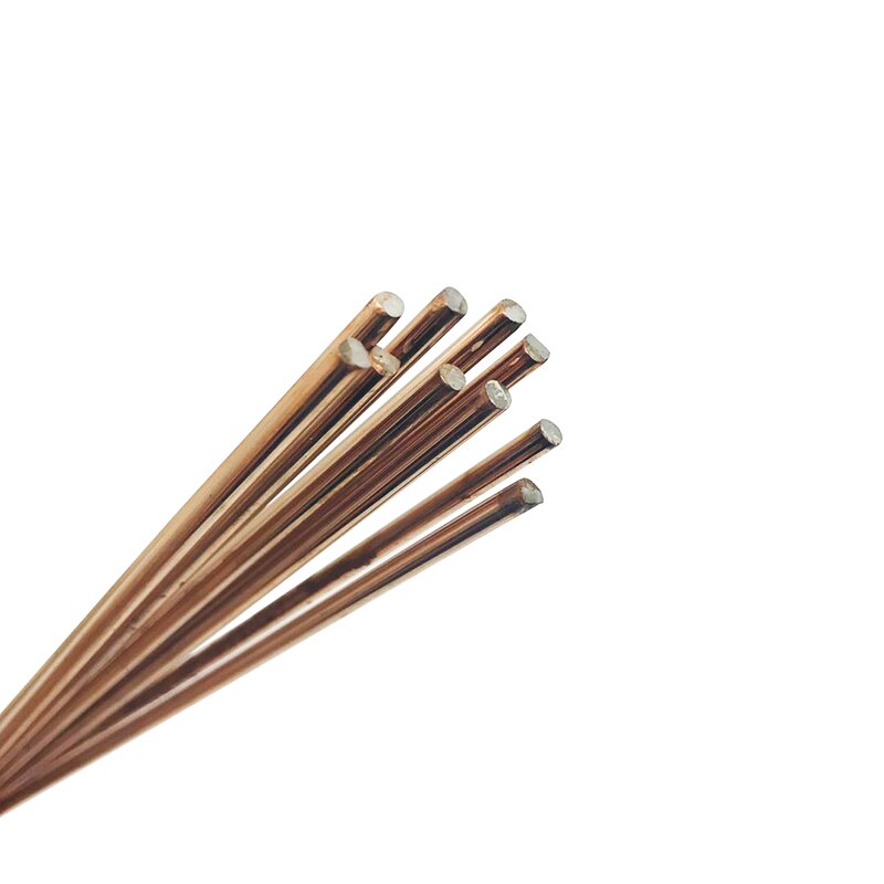 10pcs 1.6/2.4/3.2mm*330mm Red Copper Welding Brazing Wire Solder TIG Filler Rod A18 Steel Mild Steel