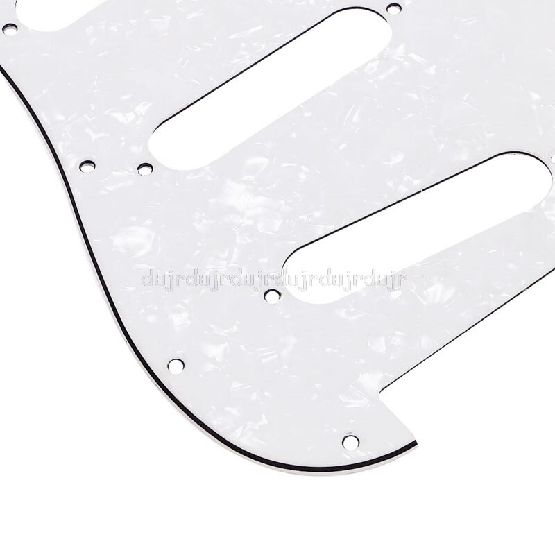 Guitarra Eléctrica golpeador, placa rascadora para guardabarros, Perla blanca S24 19,