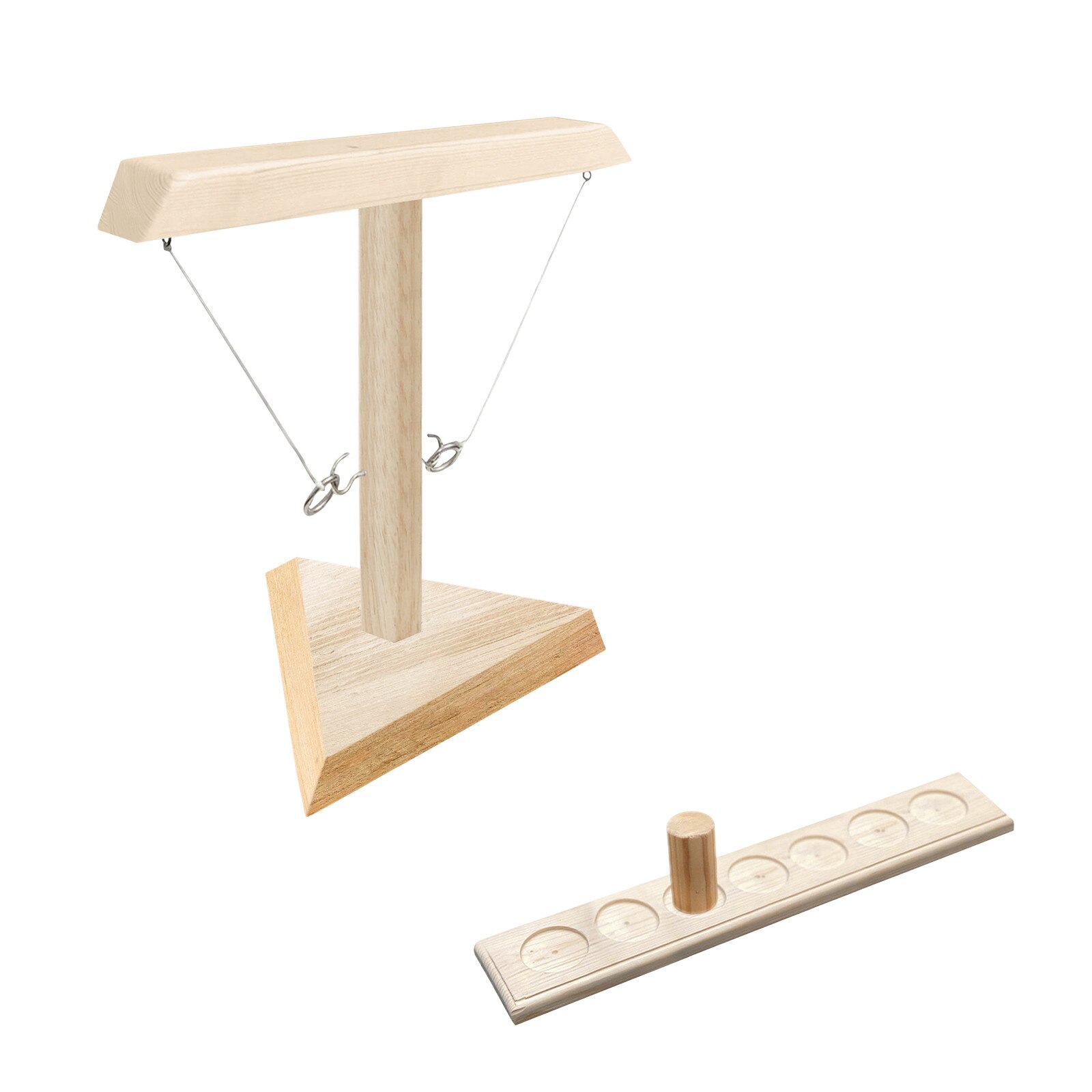Ring Toss Game Handmade Wooden Ring Toss Hooks Fast-paced Interactive Game For Bars Home Ring Toss Party Games: Default Title