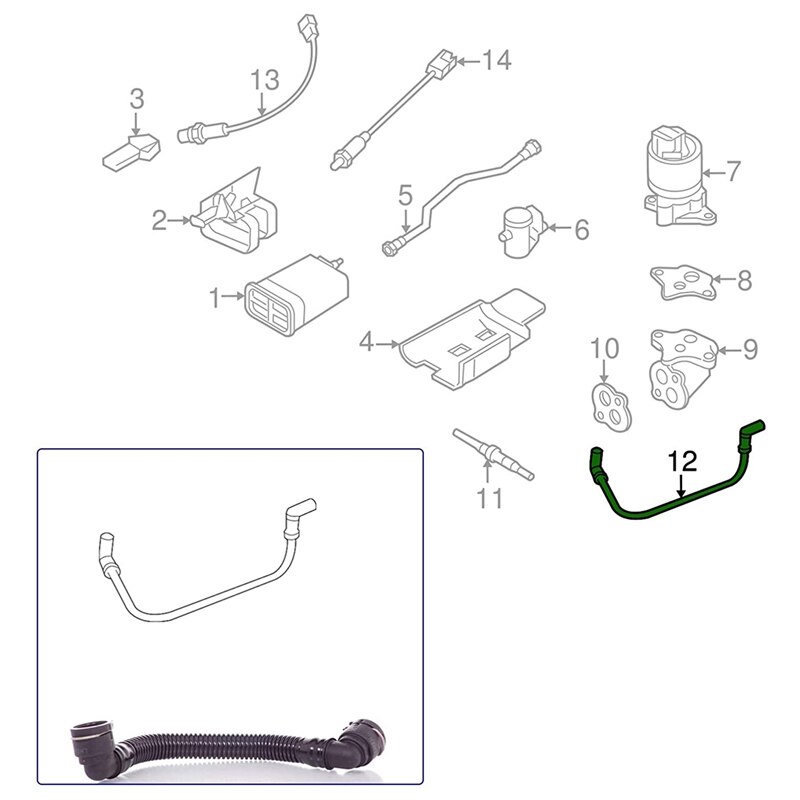 Crankcase Ventilation Pipe 55569027 55569028 for Chevrolet Cruze 1.6 1.8 Epica 1.8 Excelle