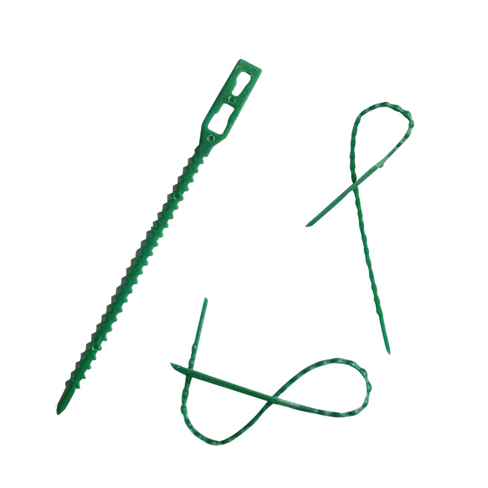 100 Pcs Groene Tuin Twistties Veelzijdige Plastic Banden: Default Title