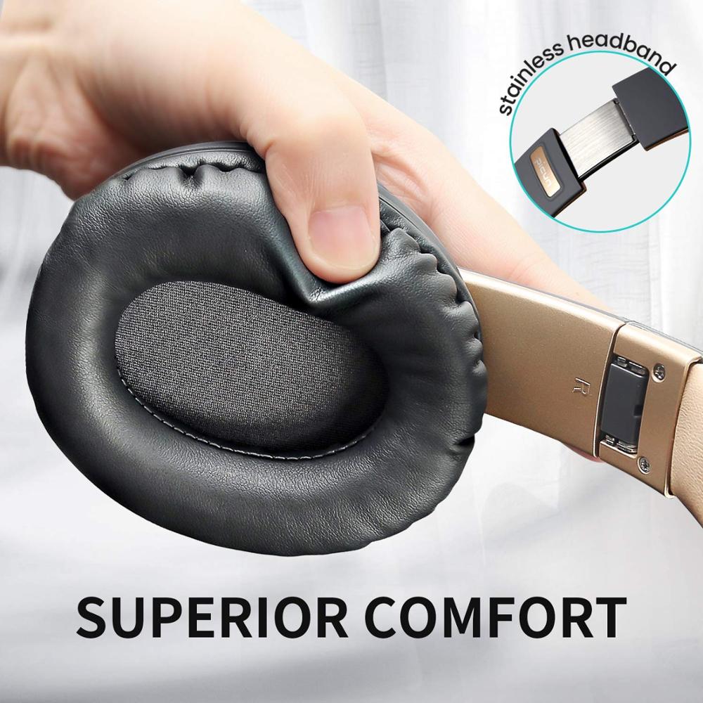 Picun B8 Drahtlose Kopfhörer Bluetooth 5,0 Headset 40H Spielen zeit berühren Kontrolle Über Ohr Kopfhörer mit Mic TF Stereo Headset für