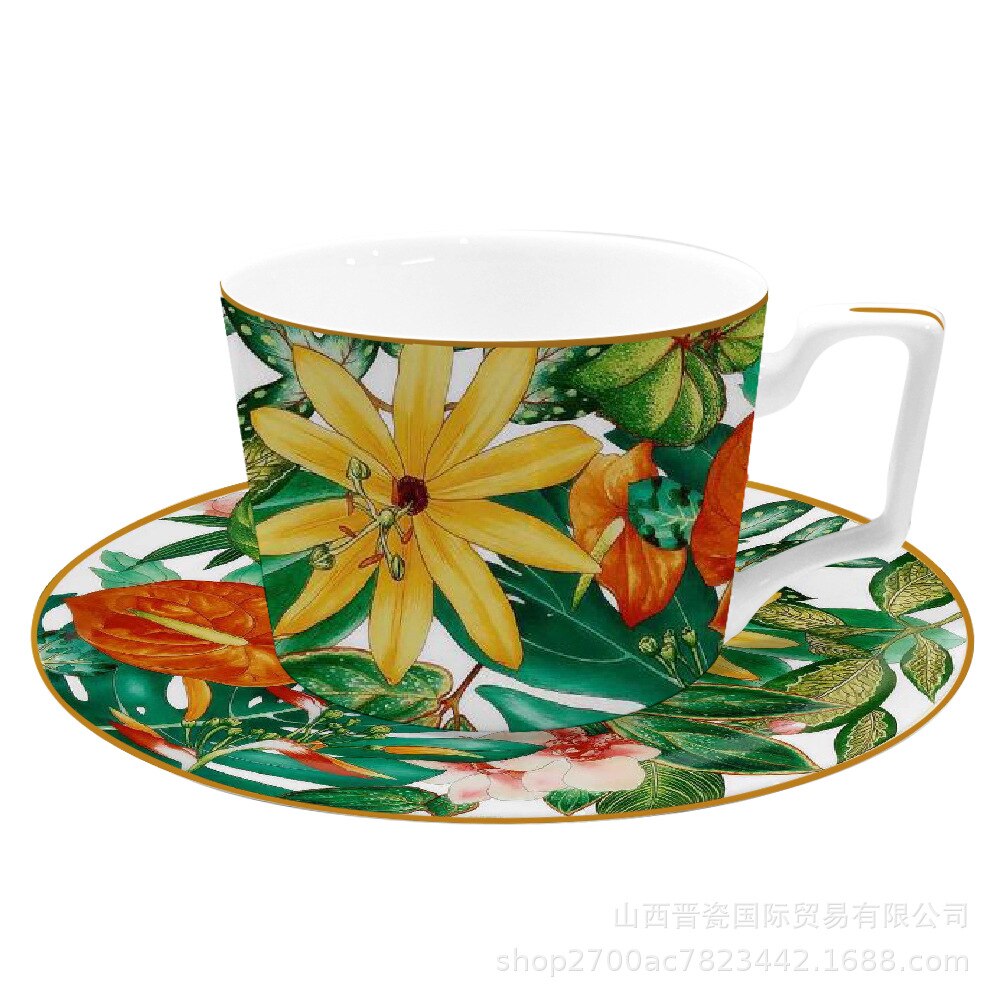 Summer style series plate hotel restaurant theme plate salad fruit cake plate plate plate set: 275ml