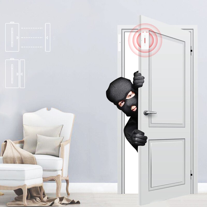 5 Sets von 43hz Tür Fenster Alarm Sensor Wireless Automation Anti-Diebstahl Alarm für Smart Home Security Alarm system