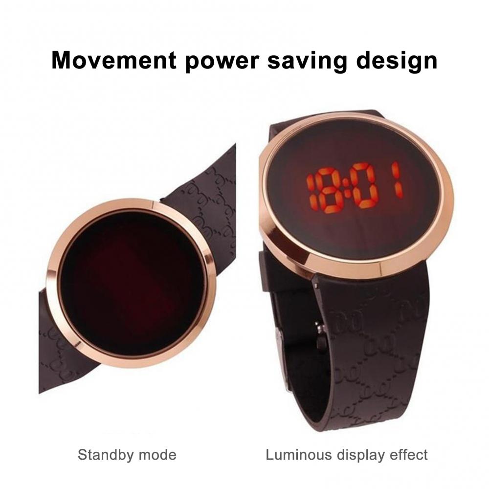 Montre-bracelet électronique LED unisexe, écran tactile, numérique, Sport, Couple, horloge