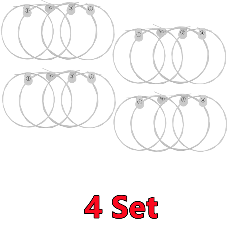 Juego de 5-1 cuerdas de ukelele de nailon Hawaii, cuatro cuerdas para guitarra 1.a-4a cuerdas, 4 unidades/juego, accesorios para instrumentos musicales de guitarra clásica: Borgoña