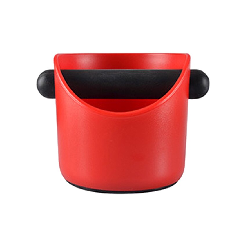 Coffee Grounds Box Ground Barrels Italian Coffee Knock Grounds Box Supporting Equipment Mini Coffee Grounds Container Ground: straight red