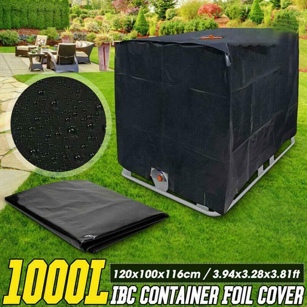 IBC Container Cover UV Protection Fabric Cover Black Army Green Water Tank Film Hood With Hole Cutout 120 X 100 X 116cm
