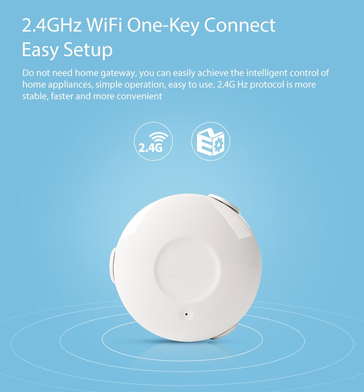 Tuya smart wifi water sensor/water flood sensor Compatible with Alexa,Google Home and IFTTT