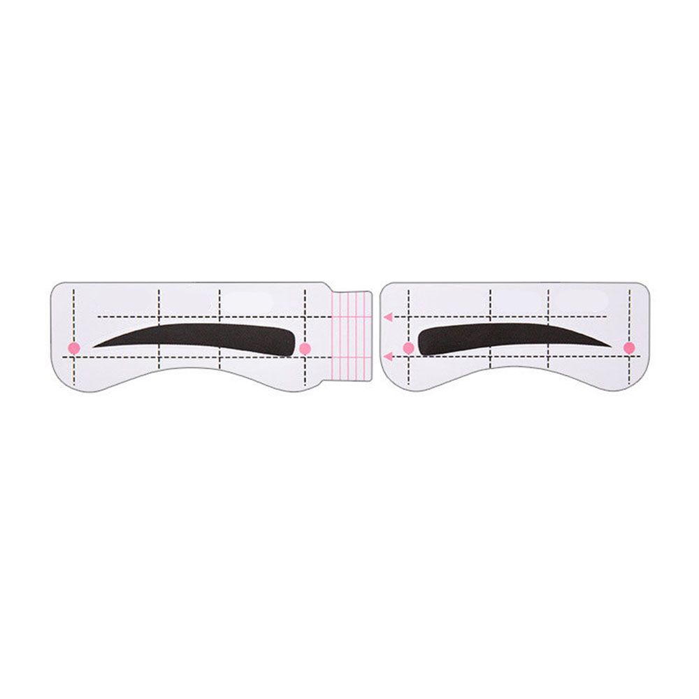 10 Vellen Wenkbrauw-Vormige Lui Tekening Wenkbrauw Kaart Quick Wenkbrauw Sticker Een-Lijn Wenkbrauw Make-Up Extra Tool Set verstelbare: 03