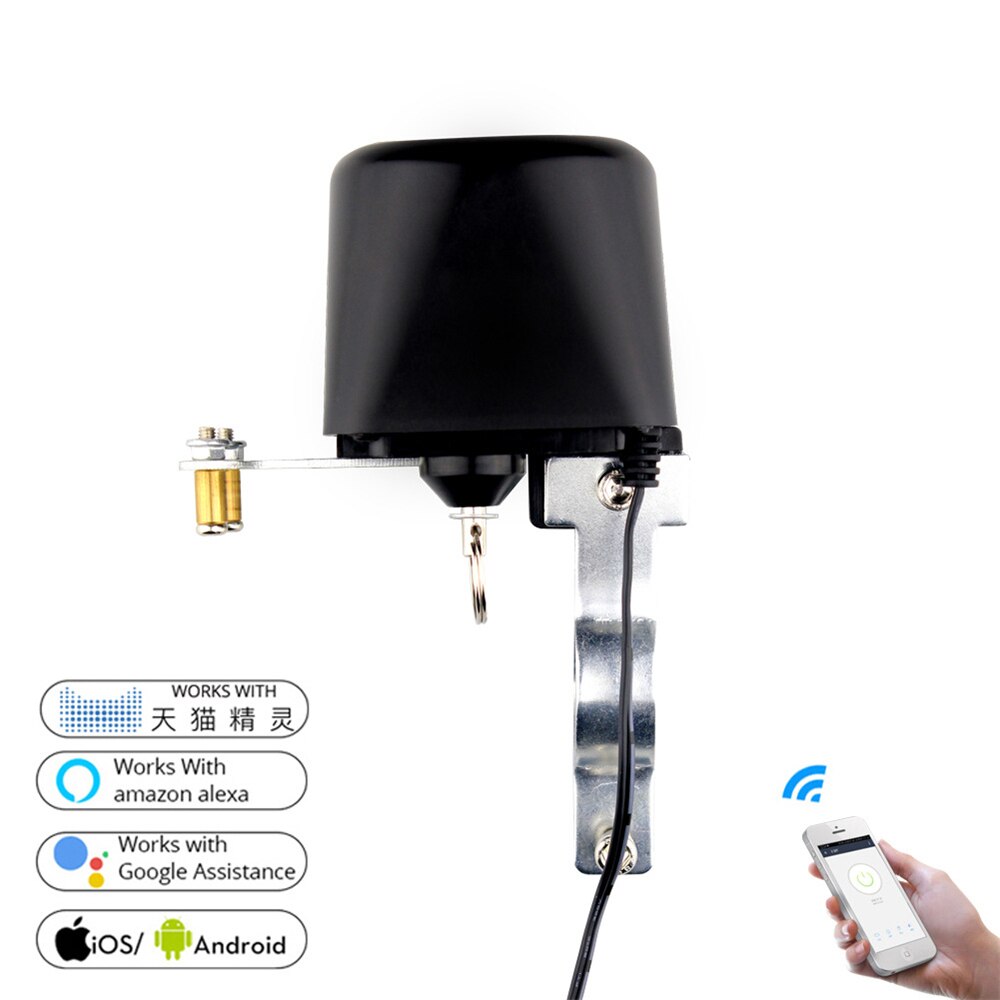 WIFI Zigbee Mobile APP Timing Switch Valve Smart Home Automation System Gas Water Control Valve for Alexa Google Home US EU