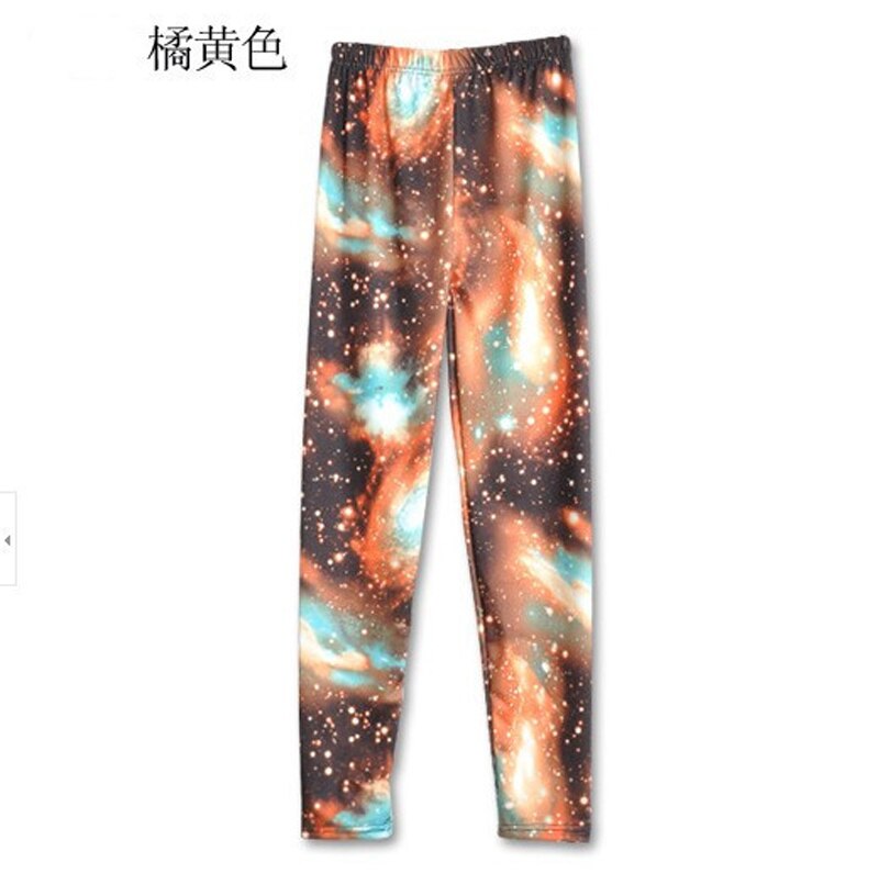 Tähtitaivas galaksi 3d painettu leggingsit kesä kevät finess naisten legginsit joustavat housut punk housut