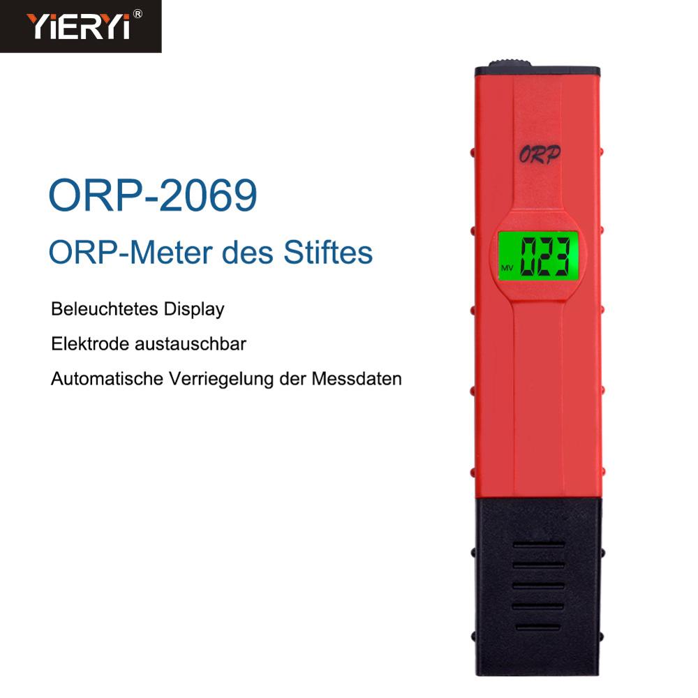 Yieryi ORP-2069 Lcd Digitale Type Rode Pen Tester Water Hoeveelheid Zwembad Tester Orp Meter Met Achtergrondverlichting Voor Waterstof Generator