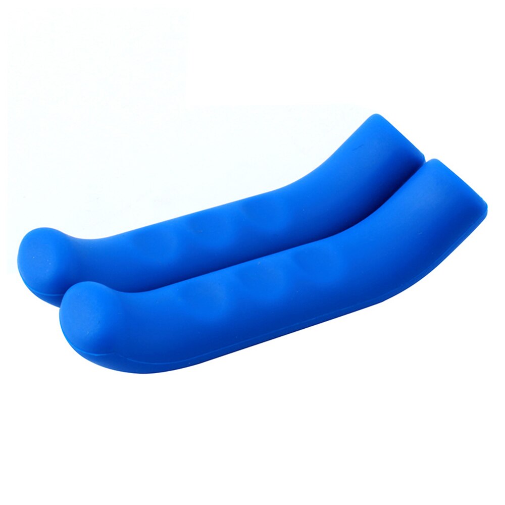 1 par de cubiertas de manillar de freno de bicicleta, funda de silicona para freno de tipo Universal, cubiertas de protección de palanca, accesorios de ciclismo: Blue