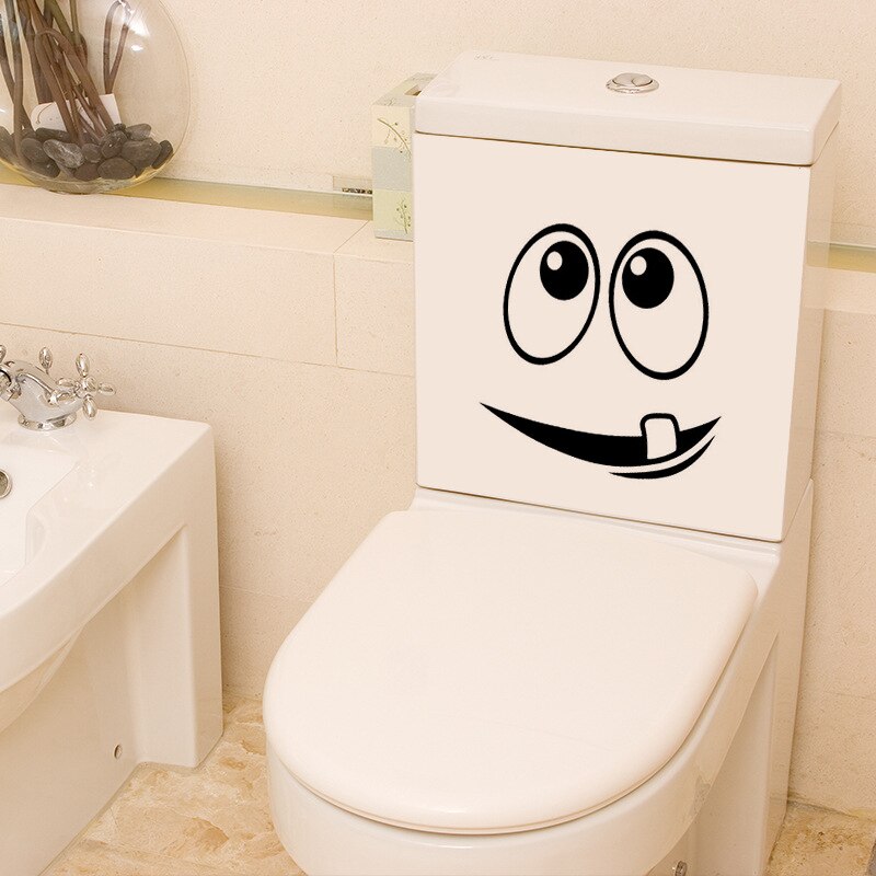 Wc Sticker Creatieve Badkamer Decoratie Waterdichte Sticker Grappig Smile Wc Sticker Voor Badkamer Wc Decoratie: 02