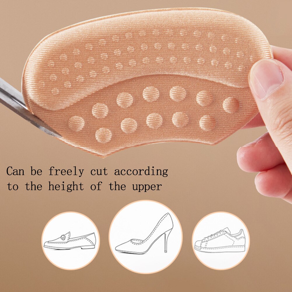 Plantillas para zapatos de tacón alto para mujer, almohadillas adhesivas de tamaño ajustable, Protector de empuñaduras, pegatina para aliviar el dolor, cuidado del pie