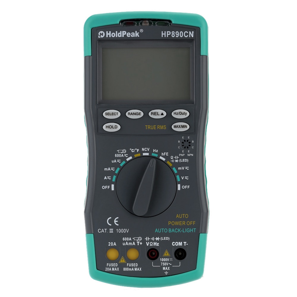 HoldPeak HP890CN Stable LCD Digital Multimeter DC AC Voltage Current HP-890CN Temperature Meaurement Auto Range