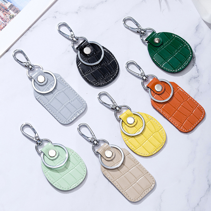 PU Leather Card Cover For Starline Alarm Tag Intercom Key Access Entrance Card Set Car Key Holder Guard Card Protecter