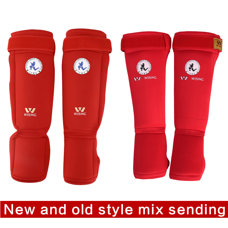 Wesing Muay Thai boxing shin guards IFMA Approved muay thai shin and instep guards for competition training