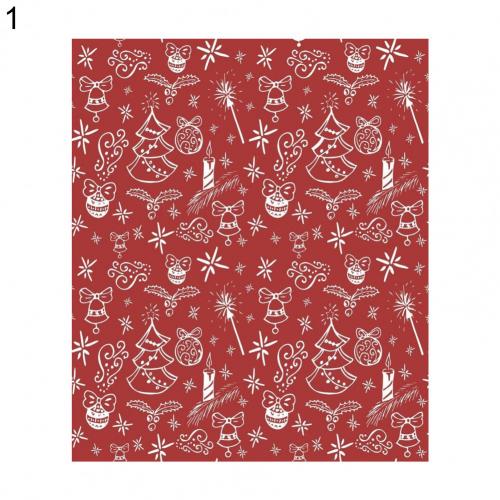 Christmas Kfrat Wrapping Paper Wrapping Paper Cartoon Pattern Paper Delicate Candy Package Paper for Home Decor: 1