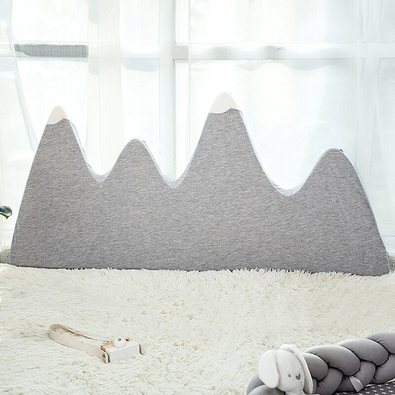 Newborns cama bedbumper protector anti-collision snow mountain decorative bed surround For baby cot accessories washable