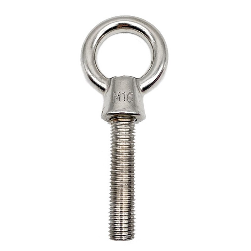 Eye Bolt Stainless Steel Marine Lifting Eye Screws Ring Loop Hole For Cable Rope Eye Bolt: Default Title