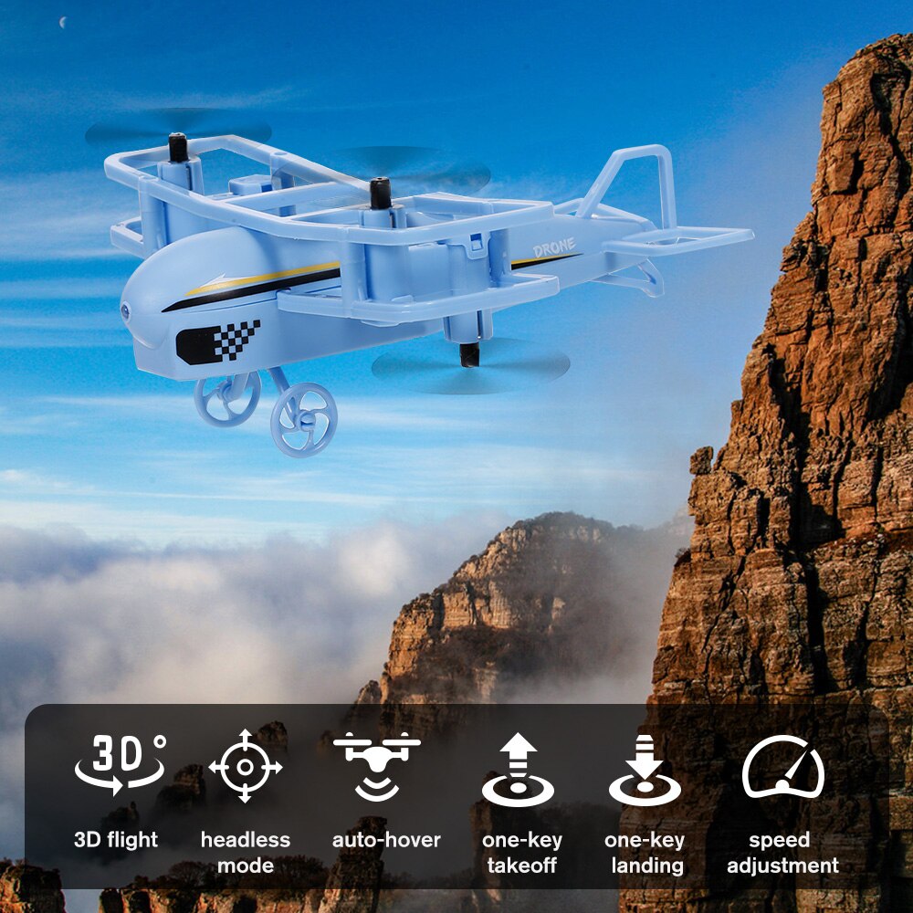 JJRC H95 RC Plane Mini Airplane Altitude Hold Function Auto Hover Headless Mode 360 Rotation One Button Takeoff Outdoor Toy