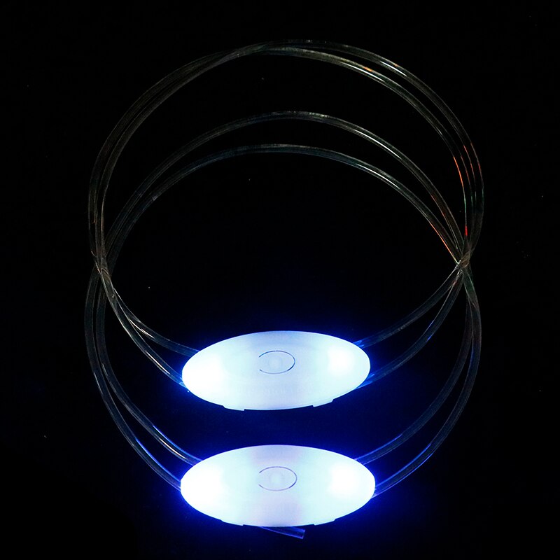 Colorful LED Flash Light Shoe Laces Party Disco Shoes Strap Glow Stick Shoelaces: BL