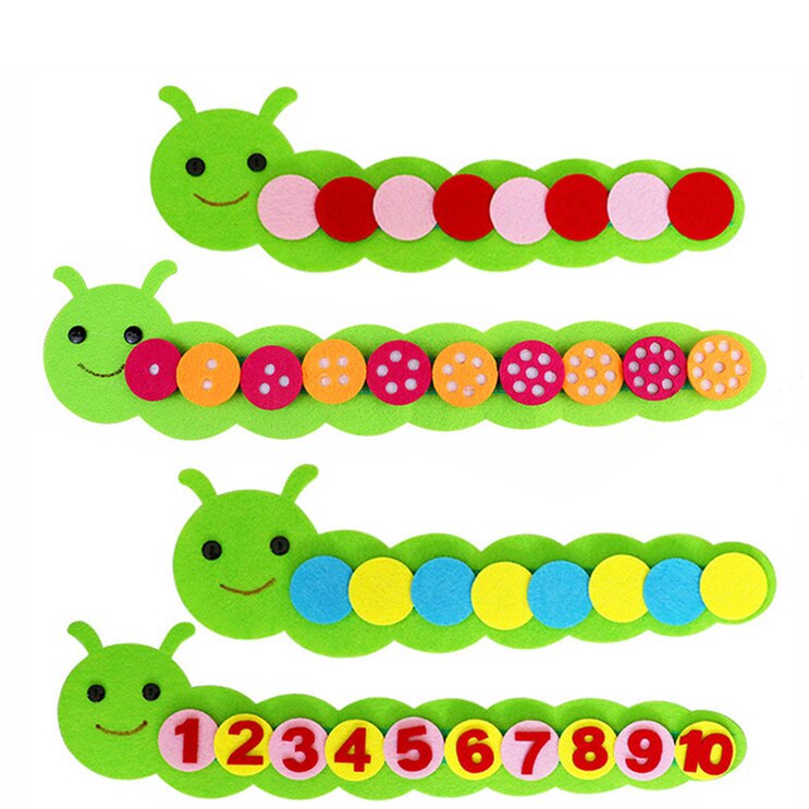 Montessori Mathematische Spiel Farbe Sortierung Caterpillar Vorschul Kindergarten Lehrmittel Bildungs Frühe Lernen spielzeug