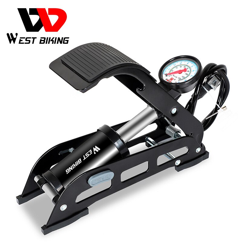 Westen RADFAHREN Fahrrad Pumpe Hohe Manometer Fuß Inflator Boden Luftpumpe Für MTB Rennrad Rolle Motorrad Auto Reifen pumpe: Ursprünglich Titel
