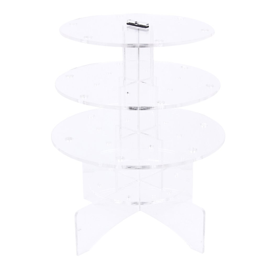 3-Tier 18 Gaten Acryl Lolly Display Houder Stand 4/6 Mm --- Helder