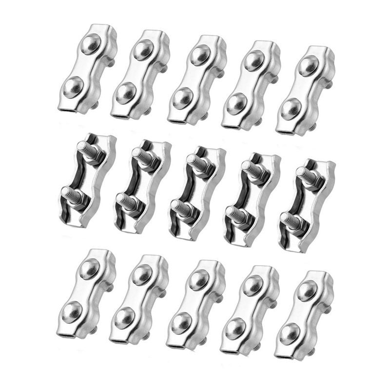 sourcingmap® Ovaal Aluminium Mouwen klemmen 300stks voor