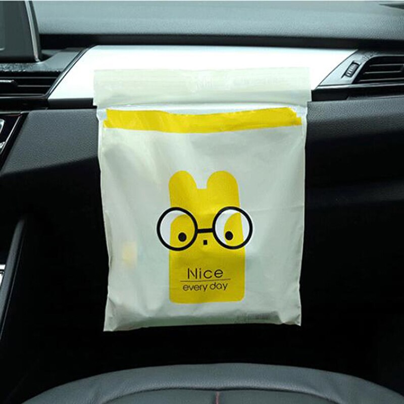 15 Teile/paket Erbse Auto Müll Tasche Klebrige Küche Wasserdichte Lagerung Tasche Tragbare Auto Lagerung Tasche Auto Zubehör