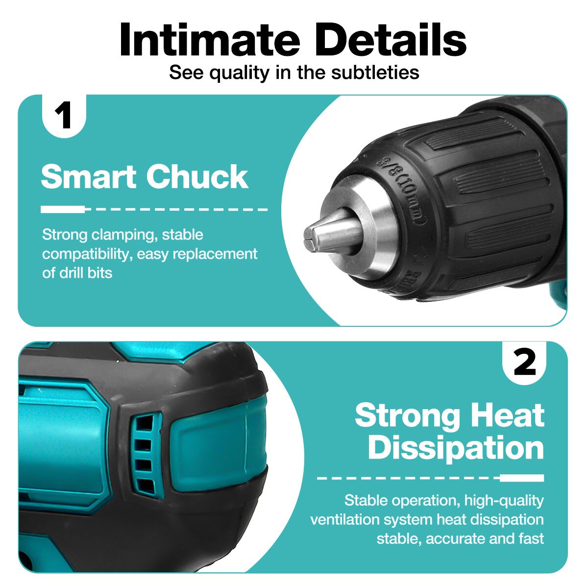 2 Speed 13mm 90Nm Brushless Impact Electric Drill Electric Screwdriver Cordless Drill Power Tools for Makita 18V Battery