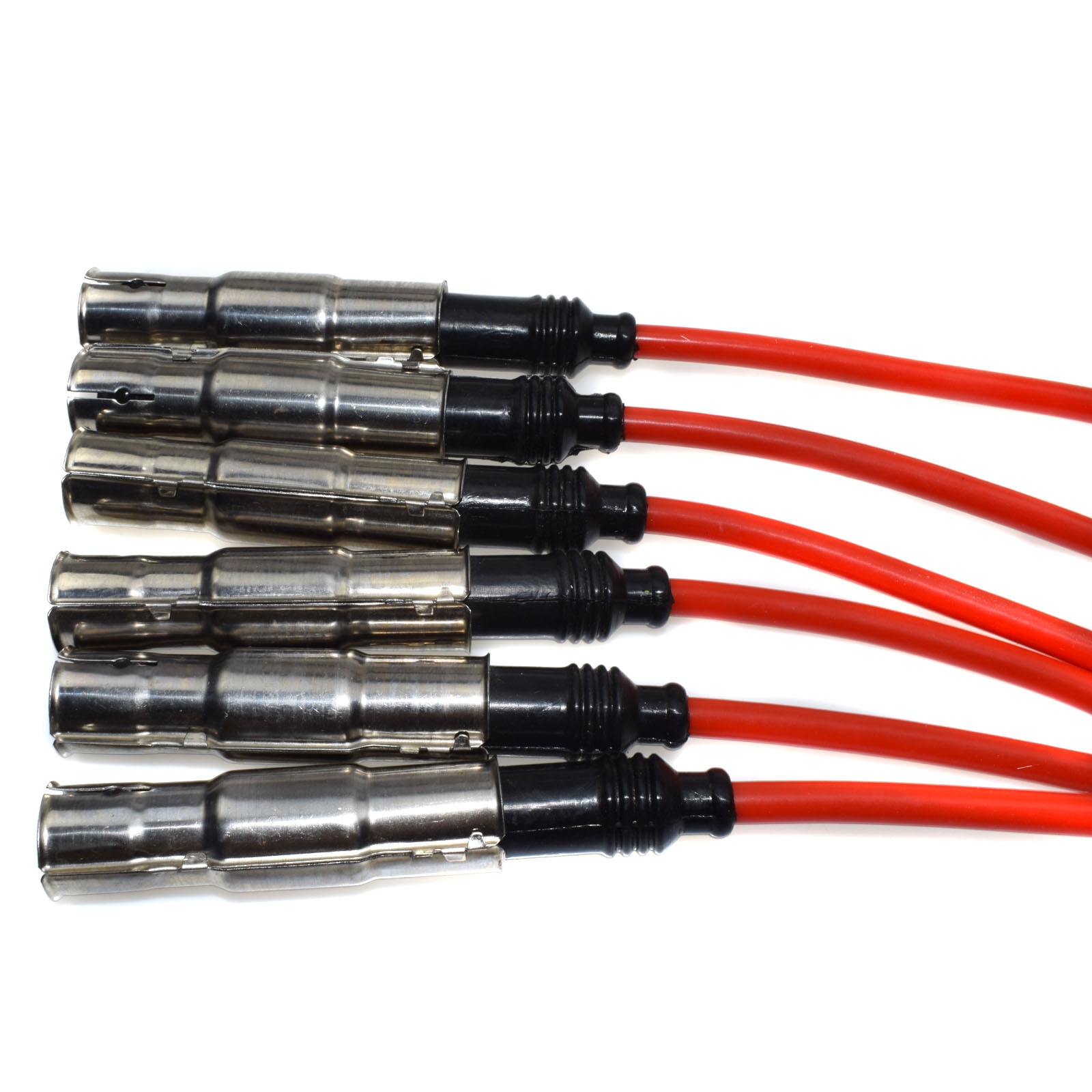 Kit de 6 uds. De Cable con enchufe WOLFIGO 430NC compatible con VW Golf Jetta Passat VR6 1993-1999 2,8 l-V6 021998031 021998031A 021998031D