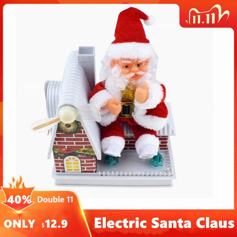 Electric Singing Santa Claus Toy Doll With Music Home Decor Christmas Electronic Toys Vocal Toys Christmas Year