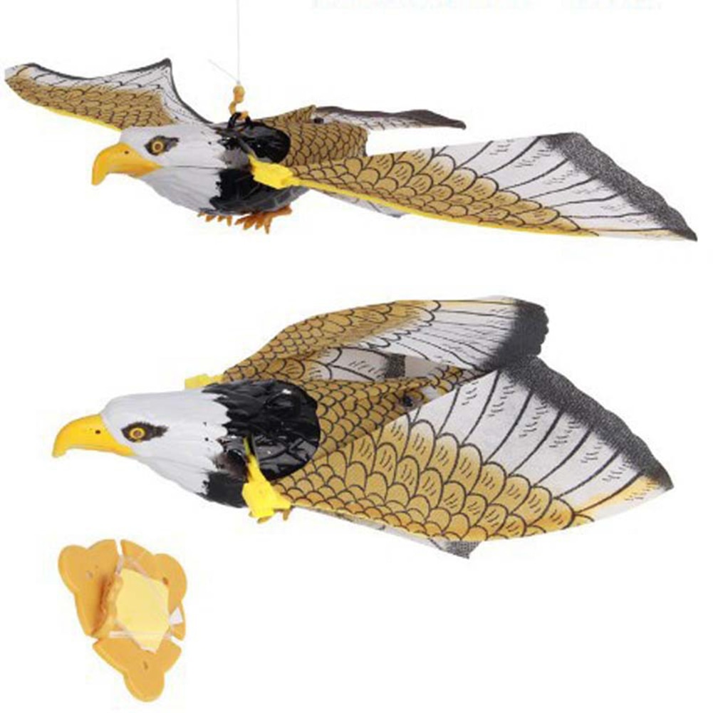 Eslinga electrónica de águila voladora para niños, modelo de pájaro flotador con sonido LED, juguete para niños, ,