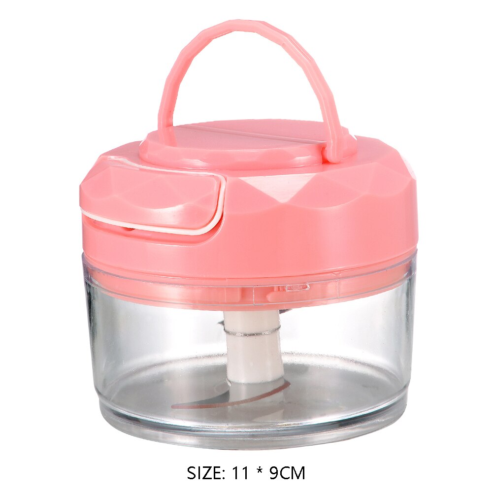 Potato Carrot Grater Kitchen Tools Manual Fruit Vegetable Chopper Food Cutter Grinder Mincer Multifunction Crusher Cutter: Pink