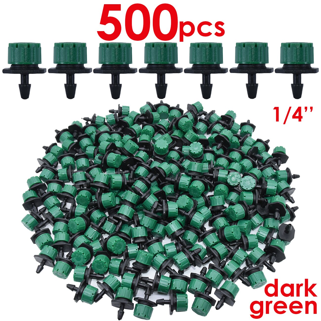 KESLA Garten 30-1000PCS 4/7mm Bewässerung Düse Einstellbar Tropf Bewässerung Sprinkler Emitter Micro Drip Gewächshaus balkon Hof: Licht Gelb