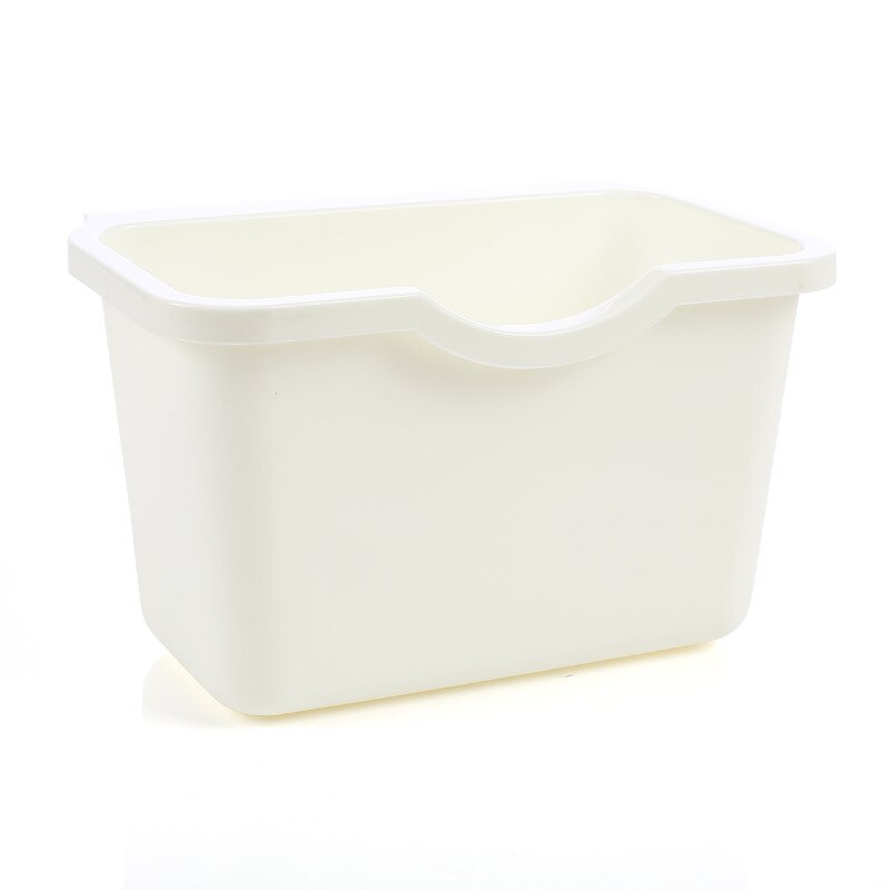Kitchen Hanging Garbage Storgae Box Home Cabinet Doors Trash Can Organizer Square Rubbish Container Vegetables Food Garbage Bin: B