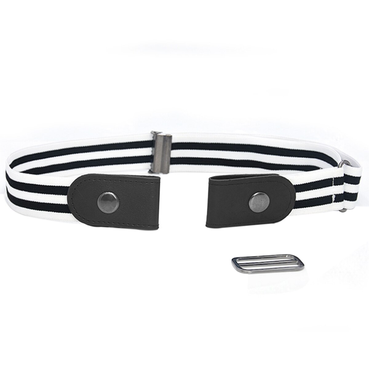 Cinturones de mujer, cinturón de elasticidad elástica de la cintura sin hebilla para mujeres y hombres, accesorios de cinturón, pantalones vaqueros, cintos extensibles, cinturón mágico para mujer: Stripe A