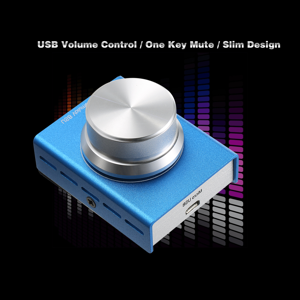 Bouton De Contrôle Volume USB / Type C - Contrôleur Volume Externe Avec Lumière RGB Pour PC, Android
